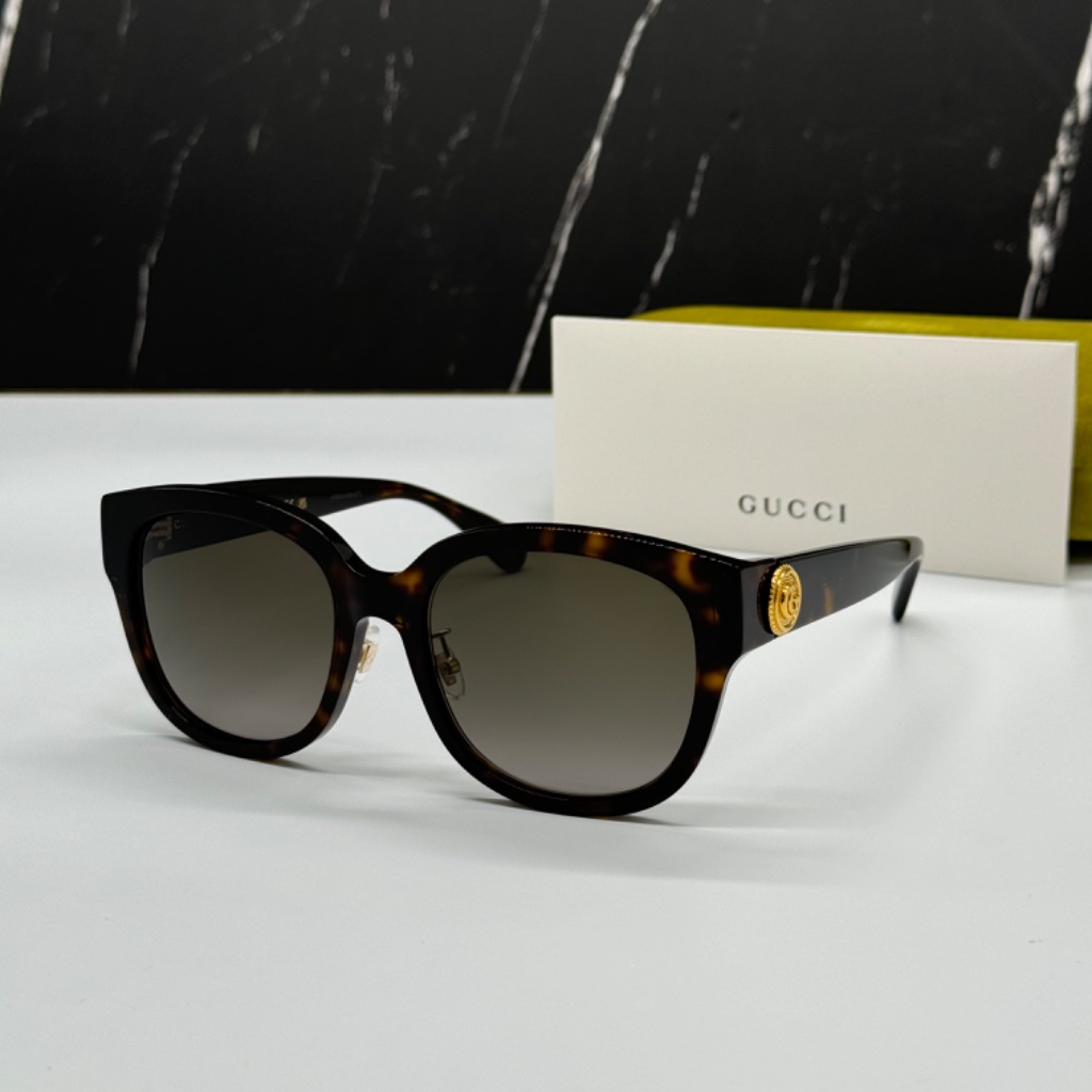 New Gucci Gg1409sk 002 Havana Brown Round Women Gucci Sunglasses